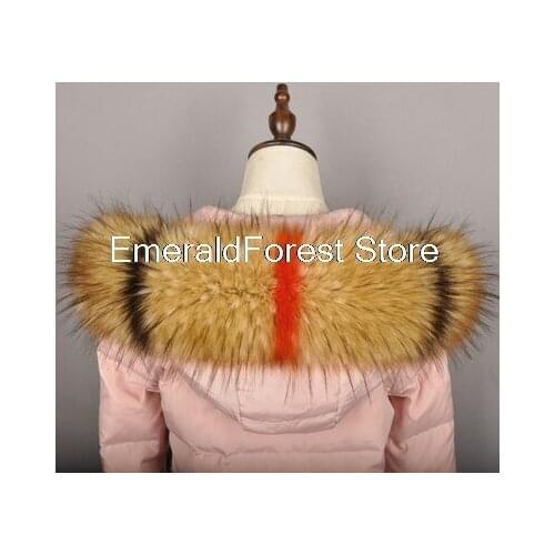 Simulation wool Down Jackets Hat collar, General Purpose of Big Collar colour Fox