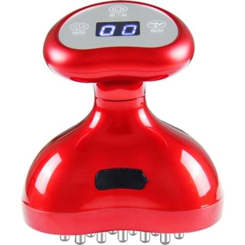 Meridian brush cosmetic instrument multifunctional far infrared heating micro current scrapping a body massage