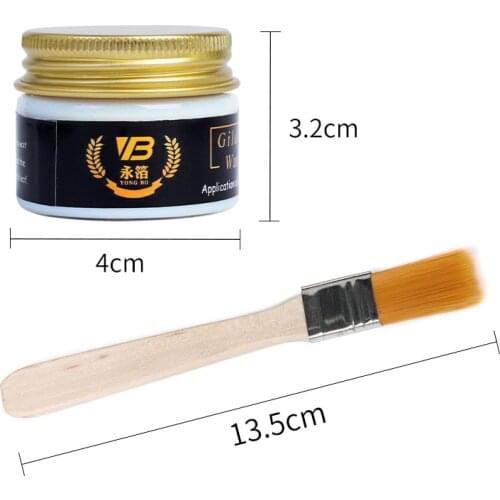 Gilding Glue Gold Leaf Water-based Glue for Metal Foil Sheets Arts Craft Paper Home Decortion 6