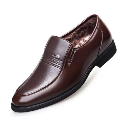 LAIDAFUNI Mens Leather Shoes