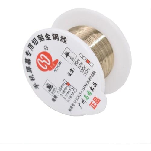 0.06mm 0.08mm 0.1mm Alloy Steel Molybdenum Wire Cutting Wire Line LCD Display Screen Separator Repair for iPhone Mobile