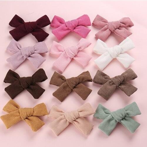 MengNa 4.5" Fabric Bow With Clip For Girls Hairpins Buotique Fabric Bows Hairgrips Kids Hair Accessories 36pc/lot