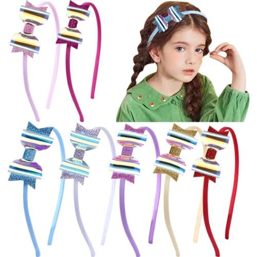 Girls Children Fashion Hairbands Paisley New Accessories Customized Lovely Colorful Bow Swallowtail Headband Student Hairpin