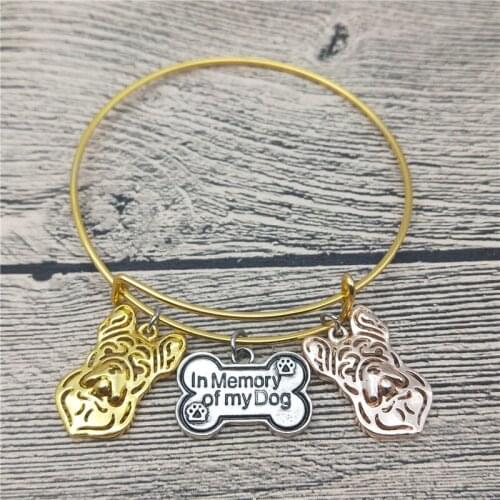 Trendy New French Bulldog Bangles Cute French Bulldog Dog Bangles Bracelets Fashion Animal Pet Jewellery
