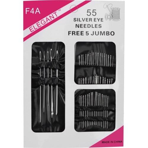 Needles Sewing Pins Set Home DIY Crafts Hand Tools Useful Stainless Steel 55PCS/Set Hand Stitch set