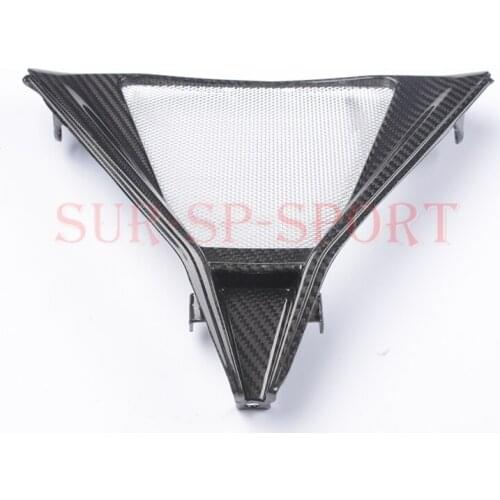 Bottom Header V Air Grille Guard Cowl Fairing For MV Agusta Brutale 675 800 800RR Full Carbon Fiber