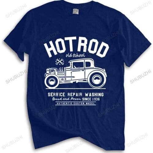 New Arrived Mens t shirt HOTROD T SHIRT OLS SCHOOL SERVICE REPAIRS WASHING VINTAGE Mens T-shirt Euro size TOPS