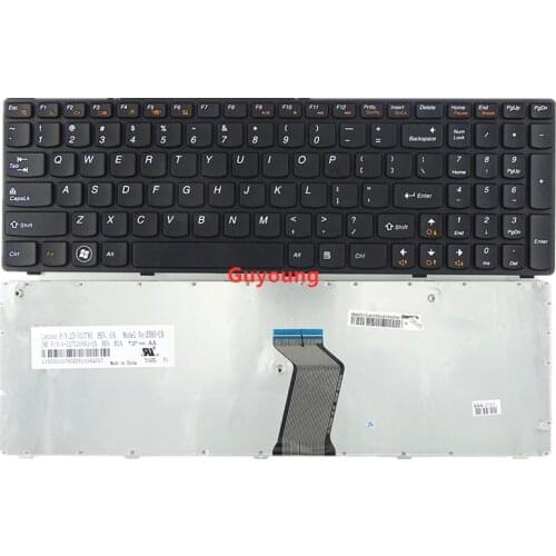 New For Lenovo G570 G575 Z560 Z560A Z565 Z560G English keyboard 25012436 V-117020CS1 US with FRAME MP-10A33SU-6
