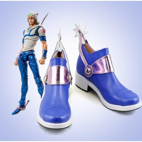 Cosplaydiy JoJos Bizarre Adventure Johnny Joestar Cosplay Costume Shoes Boots Custom Made L320