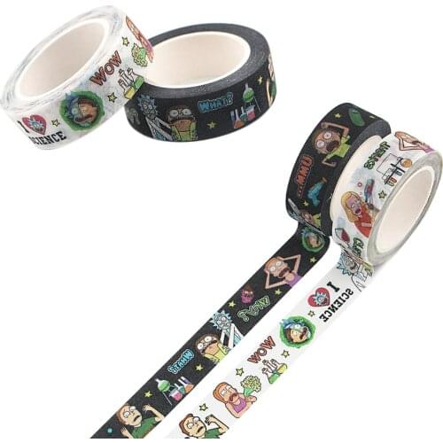 PC2198 1pcs Anime Cartoon Creative Matte Surface Tape Paper Student Supply Stationery Notebook Decoration Gifts