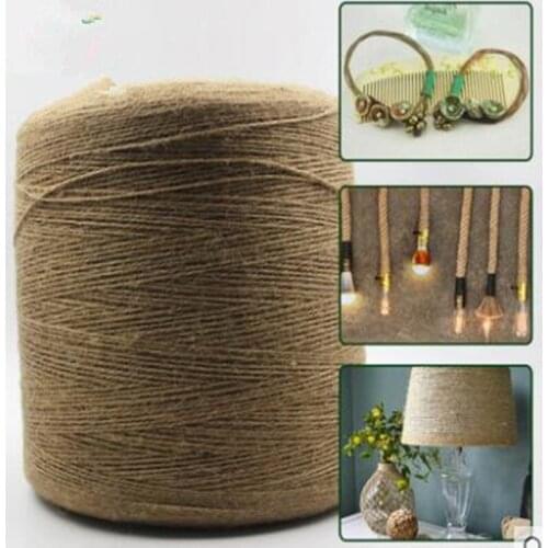 Hemp Craft Colorful Twine Box String Natural 50m Rope Diy Long Linen Cord Juted 2mm 6mm 8mm 10mm 12mm