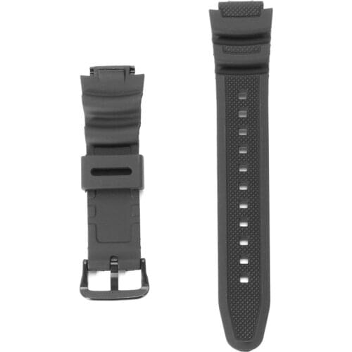 Resin strap mens sports waterproof strap watch accessories pin buckle for Casio AE-1200WH 1300WH W-216H F-108WH SGW500 band