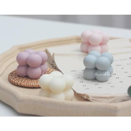 SJ 15 Cavities Mini Cube Candle Mold DIY Handmade Silicone Candle Making Scented 3D Resin Cake Bakeware