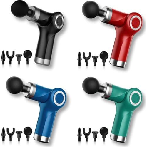 Mini Folding Fascia Gun Portable Women Beauty Body Shaping Massage Gun Low Noise Sports Injury Repair Relieve Fatigue Massager