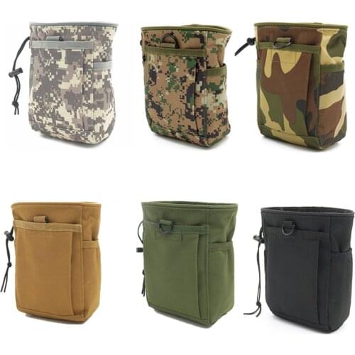 Tactical Bag Dump Drop Molle Pouch Belt Waist Pack Paintball Marble Ammo Collection Bags Military Camping Hunting Bundle Pockets