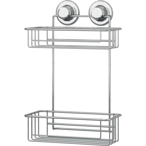 Bathroom Shelf Chrome -Techno-wire Vacuum 2-Layer