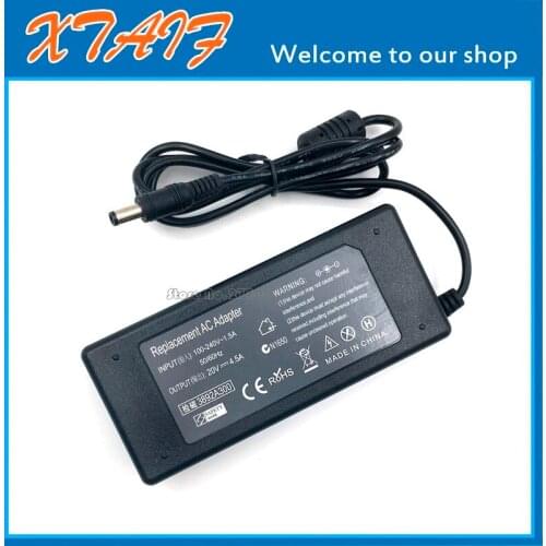 20V 4.5A 90w Universal AC Adapter Battery Charger for FUJITSU ESPRIMO V5515 V5545 V5555 Laptop With AC Cable Free Shipping