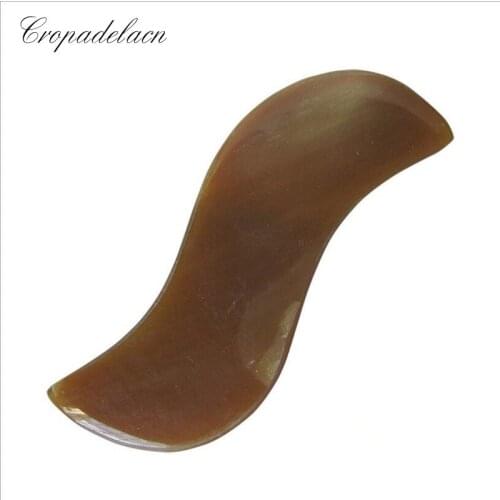 10pcs Natural yak horn SPA Scraping Plate Body Massager Chinese Traditional Acupuncture Massage Gua Sha Board Scrape Therapy