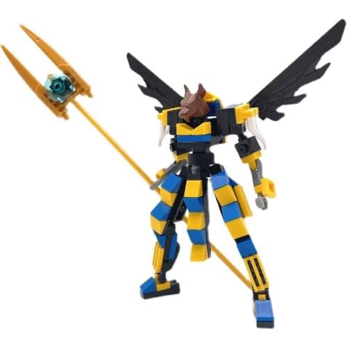 100Pcs Robot Building Blocks Childrens Toy Armor Anime Figure Model 12cm Mecha Warrior Action Figure Assembly Block Dolls