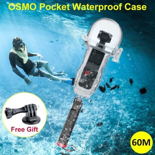 60Meters Waterproof Case Diving Shell Housing Floating Stick Extension Rod Mini Tripod for OSMO POCKET Camera Gimbal Accessories