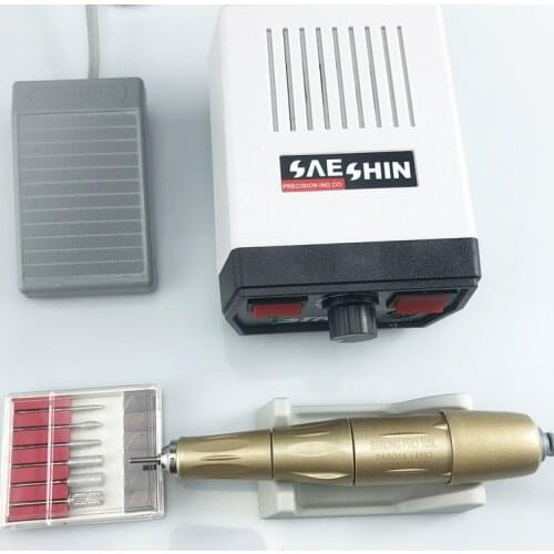 65W 45000RPM Strong 210 204 SILVER PRO105L Electric Nail Drills Machine Manicure Pedicure File Bits Nails sculpture polish