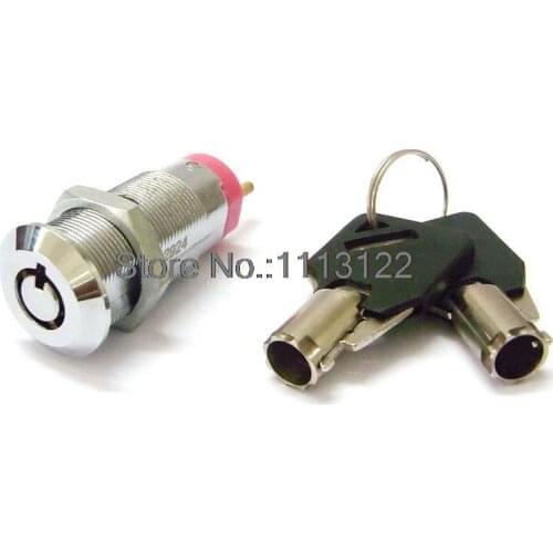 7 Pins Tubular Key Switch Lock for Game Machine 19MM OFF/ON Electronic Power Lock for Vending Machine 1PC
