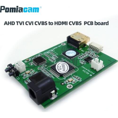 AHD41 AHD TVI CVI CVBS Signal To HDMI VGA CVBS Signal Converter Board AHD To CVBS High Definition Video Signal Convertor
