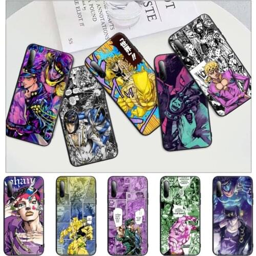 JoJos Bizarre Adventure JoJo Black Rubber Mobile Phone Case For IPhone 12 11 Pro Max Xs X Xr 7 8 6 6s Plus 5 5s Se 2020 Cover