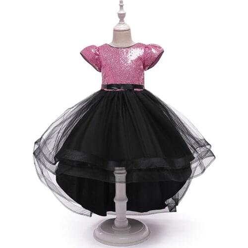 2021 New Childrens Dress, Princess Dress, Girls Tail Dress, Big Childrens Sequined Fluffy Mesh Skirt, Flower Girl Dress
