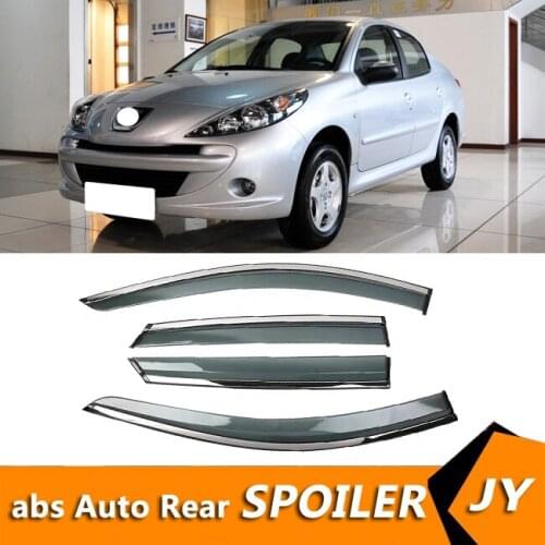 For Peugeot 207 2009-2013 Window Visor Vent Shades Sun Rain Deflector Guard For Peugeot 207 Auto Accessories 4PCS/SET