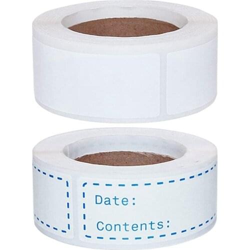 Food Date Labels and Blank Freezer Labels Removable Refrigerator Sticker Tape for Meal Prep Container Pantry Kitchen