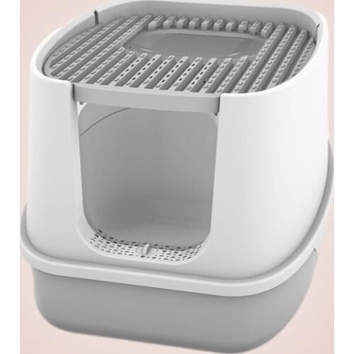 Litter Box Fully Enclosed Anti-Splash Cat Toilet Deodorant Pet Cleaning Supplies Kitty Litter Box Pet Toilet Litter