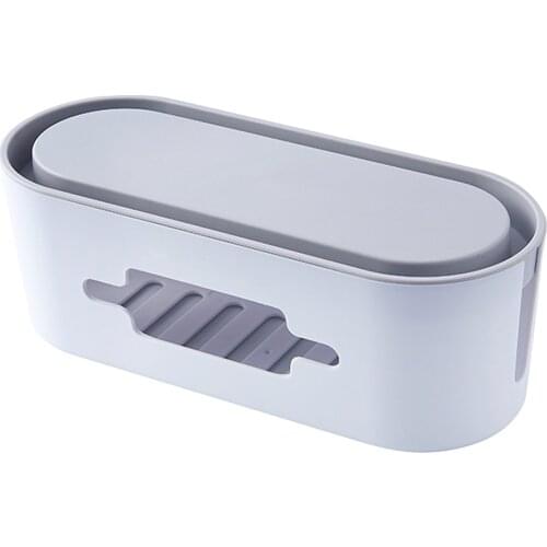 Power Socket Plug-In Board Plug-In Storage Box Wire Wireless Finishing Box With Mobile Phone Tablet Holder Stand