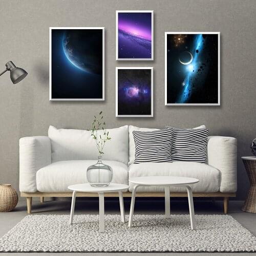Cartoon The starry sky Prints Minimalist Painting Nursery Picture For Kitchen Poster Poster Decoration