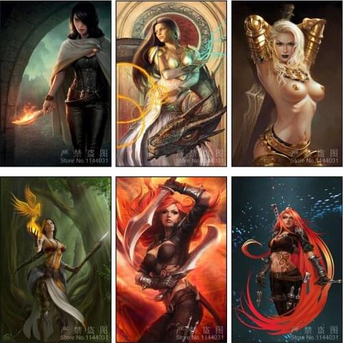 Cartoon Girl Soldier 5D Diy Diamond Painting Breast Portrait Diamond Mosaics Embroidery Cross Stitch Full Drill Paintings