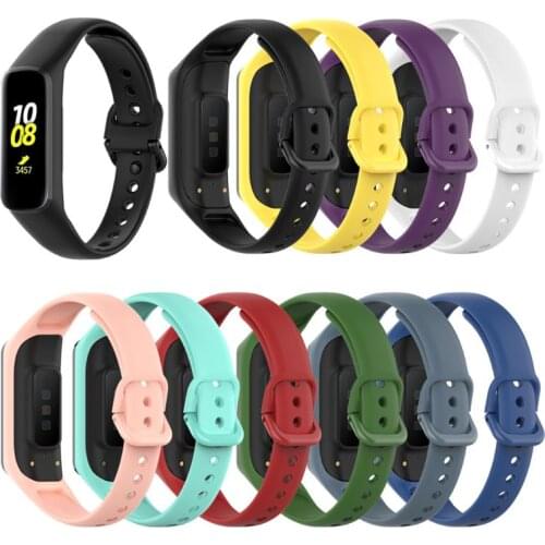 Soft Silicone Sports Watch Strap Wrist Band Replacement for samsung Fit-e R375 Smart Band Bracelet Accessories QW