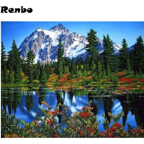 New product Full Square Drill 5D DIY Diamond Painting natural scenery 3D Embroidery set Cross Stitch Mosaic handmade Decor gift