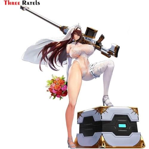 Three Ratels FC993 Sexy Weapon Anime Girl Royal Last Origin Stickers For Passat B7 Car Sticker Auto Accessories Decal