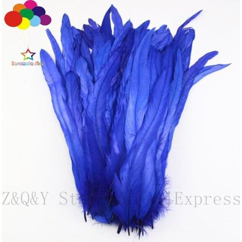 Natural 25-30CM (10-12 inches) rooster tail off dyeing baur 20-200PCSDIY craft jewelry show costume decoration feather