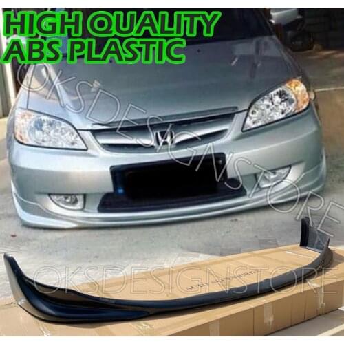 For JDM HONDA Civic VTEC2 2004 2005 2006 Front Bumper Lip S2000 STYLE PLASTIC Splitter Diffuser Lip Body Kit Spoiler