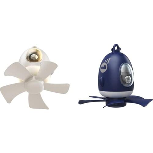 Camping Fan with LED Lights Tent Fan Light with Hanging Operated USB Desk Fan for HomeTent Car RV Hurricane