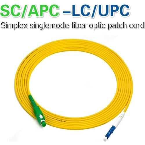 SC/APC - LC/UPC 10PCS/bag Simplex singlemode fiber optic patch cord 2.0mm or 3.0mm SC APC LC UPC