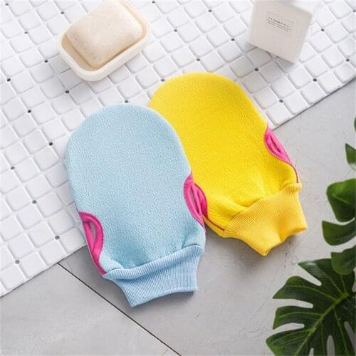 2 In 1 Soft Bath Hair Removal Gloves Exfoliating Strongly Premium Bathroom Wash Body Accessories