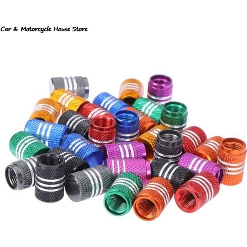 4PCs Car Truck Bike Tire Wheel Rims Stem Air Valve Caps Tyre Cover Aluminum Tire Tyre Wheel Valve Stems Cap