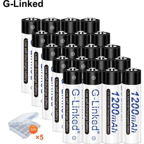 20PCS AAA Rechargeable Battery AAA NiMH 1.2V 1200mAh Ni-MH 3A Pre-charged Bateria Low Self Discharge aaa Batteries