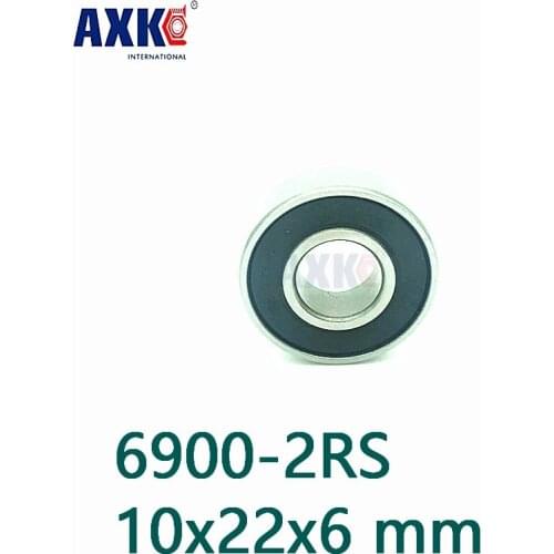 Axk Free Shipping 6900-2rs Bearing Abec-1 (10pcs) 10x22x6 Mm Metric Thin Section 6900 2rs Ball Bearings 6900rs 61900 2rs
