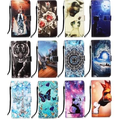 Wallet Card Holder Case For Fundas LG G9 Velvet 2 Pro Stylo 5 4 Plus Q stylus Cute Tiger Cat Capa Stand Flip Cover D03D