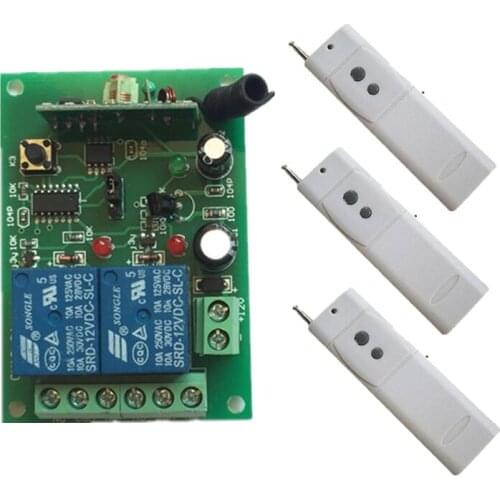 DC12V24V 2 CH wireless remote control switch with 3000 meters wireless remote control access control light pump control