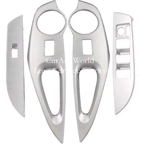 For Toyota Corolla Sport LHD 2019 2020 2021 Interior Door Window Glass Switch Lift Panel Cover Trims ABS Chrome Car Accessories
