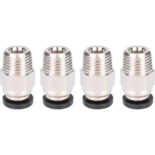 AXYB 10 Pieces PC4-01 M10 Quick Fitting Straight Pneumatic Fitting Push to Connect for 3D Printer 1.75mm Filament